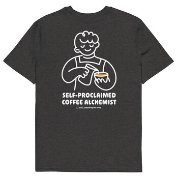 Coffee Alchemist Organic Cotton Embroidered T Shirt, 4 of 12