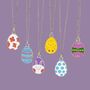 Cute Enamel Easter Egg Necklace, thumbnail 9 of 9