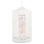 Personalised Birth Flower Pillar Candle, thumbnail 4 of 12