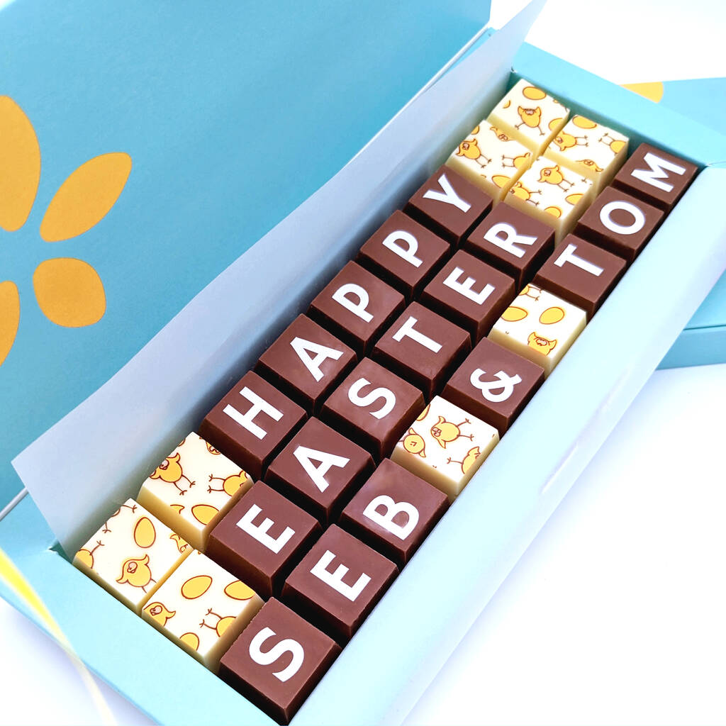 Personalised Easter Chocolates Gift Box, 1 of 8