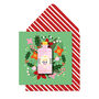 Christmas Gin Gle Bell, Handmade Greeting Card, thumbnail 1 of 5