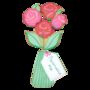 Personalised Hand Iced Bunch Of Roses Letterbox, thumbnail 4 of 4