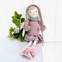 Personalised Linen Doll Soft Toy, thumbnail 3 of 3