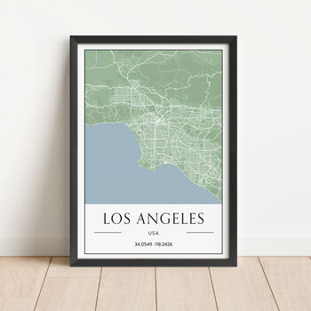 Personalised City Map Wall Art Print, 4 of 6