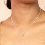 Crystal Interlocking Circle Pendant Necklace, thumbnail 1 of 10