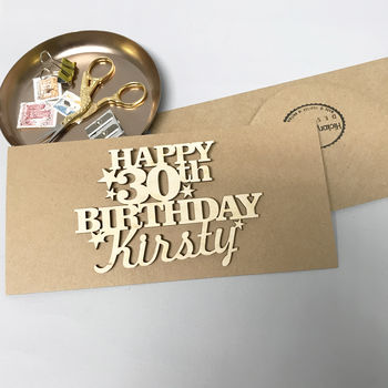 Personalised 30th Birthday Card Keepsake, 5 of 10