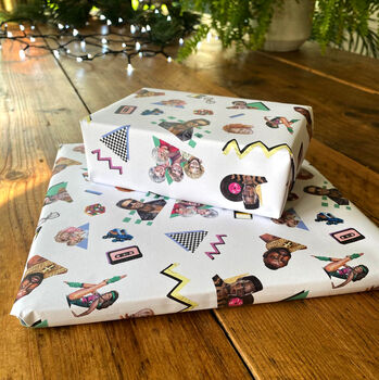 80s Patterned Gift Wrap, 4 of 8