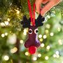 Set Of Three Felt Christmas Tree Decorations, thumbnail 4 of 9
