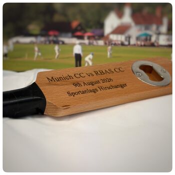 Personalised Cricket Bat Bottle Opener, 12 of 12