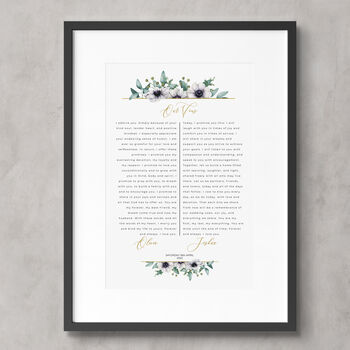 His And Hers Vows Print, 4 of 6