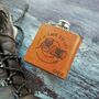 Hiking Leather Hip Flask, thumbnail 1 of 4