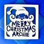 Santa's Beard Personalised Christmas Card, thumbnail 2 of 4