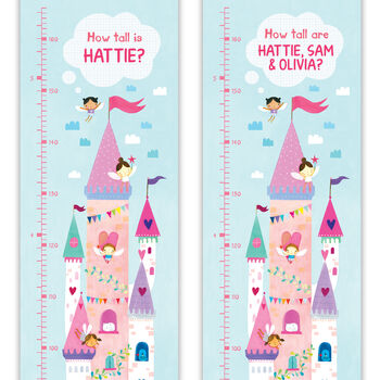Personalised Fairy Castle Height Chart, 5 of 7