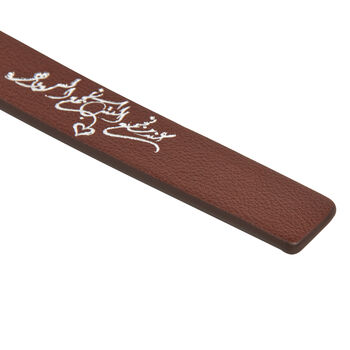 Genuine Leather Bookmark With Arabic Calligraphy, 4 of 12