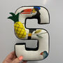 Fabric Pom Pom Trim Letter, thumbnail 4 of 8