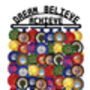 Rosette Holder Display | Dream Believe Achieve | Metal | Wall Mounted Dog Horse Show Rosette Hanger, thumbnail 2 of 4