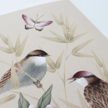 Birds And Butterfly Chinoiserie Art Prints Duo, 5 of 8