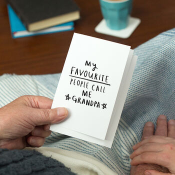 'My Favourite People Call Me Grandad / Grandpa' Coaster, 5 of 9
