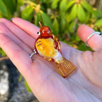 Hand Blown Glass Tiny Robin, 5 of 5