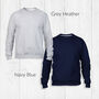 Ladies Silver And Blue Lightning Bolt Sweatshirt, thumbnail 3 of 5