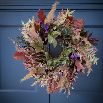 Christmas Wreath With Heather And Grasses, 4 of 4