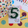5th Birthday Badge, Number Age Badge, Boy Birthday, thumbnail 1 of 6