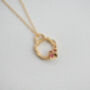 Ruby Gold Vermeil Plated Necklace July Birthstone, thumbnail 1 of 10