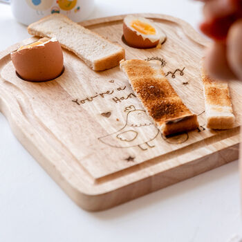 Personalised Chick Toast Chopping Board, 5 of 8