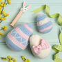 Easter Eggs Trio Crochet Kit, thumbnail 1 of 11