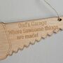'Dad's Garage' Wooden Saw Hanging Sign, thumbnail 2 of 2