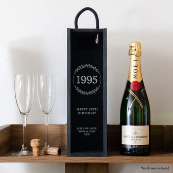 Personalised 30th Birthday Bottle Box, 3 of 7