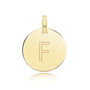 Round Plain Initial Pendant, thumbnail 6 of 12