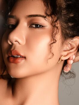 Tiny North Starburst Skye Blue Huggie Hoop Earrings, 5 of 5