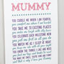 Why I Love You Mummy Poem Print, thumbnail 4 of 10