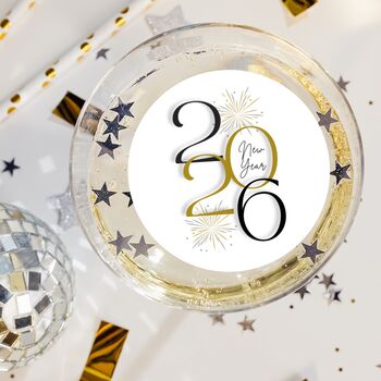New Year's 2026 Edible Drink Topper, 5 of 5