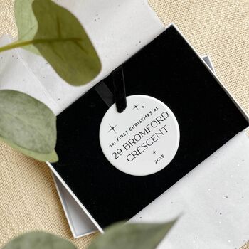 Personalised 'First Christmas in New Home' Bauble, 3 of 10