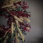 Christmas Dried Ruscus Wreath With Bunny Tails, thumbnail 2 of 7