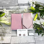 Suede Pink Wedding Tie Set, thumbnail 10 of 10
