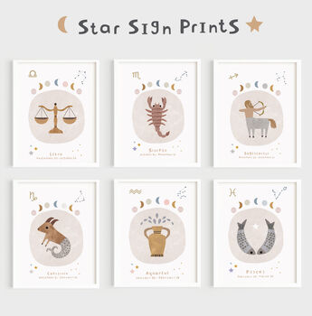 Personalised Cancer Star Sign Print, 4 of 4
