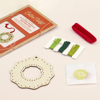 Make Your Own Stitched Wreath Decoration, 6 of 7