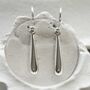 Sterling Silver Baton Earrings, thumbnail 4 of 5