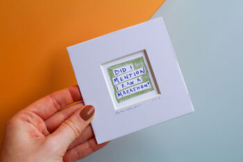 Funny Marathon Mini Art Print, 3 of 8