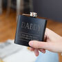 Name And Message Personalised Hip Flask, thumbnail 2 of 12