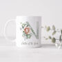 Wedding Gift Mugs With Floral Monograms, thumbnail 3 of 7