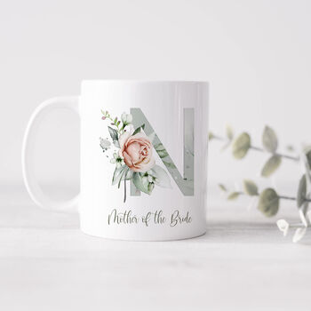 Wedding Gift Mugs With Floral Monograms, 3 of 7