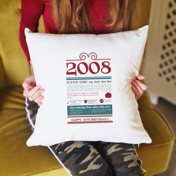 Personalised 18th Birthday Gift Cushion, 2 of 8