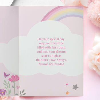 Personalised Fairy Princess Birthday Card, 5 of 6