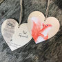 Red Squirrel Wooden Hanging Heart Decoration, thumbnail 2 of 2