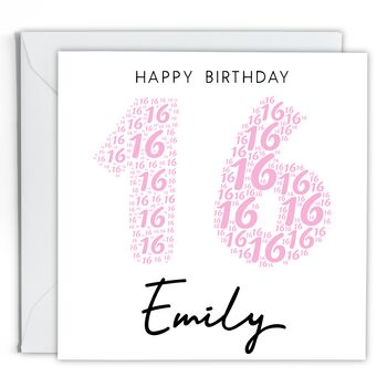 Personalised 16th Birthday Card For Her, 3 of 3