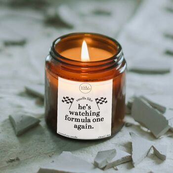 Formula One Gifts For Dad, Watching F1 Candle With Matches, 5 of 10